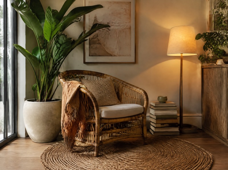 A Styled Plant Corner That Isn't a Jungle