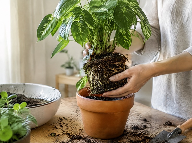 Repotting Without the Mess (or the Panic)